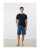 Lacivert Standart Kalıp Erkek Pijama Alt Şort