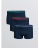 LC WAIKIKI Lacivert Standart Kalıp Pamuklu Esnek Erkek Boxer 3lü