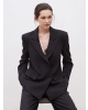 LC Waikiki Siyah Krep Kadın Blazer Ceket
