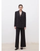 LC Waikiki Siyah Krep Kadın Blazer Ceket
