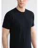 LC WAIKIKI Siyah Regular Fit Basic Tişört