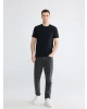 LC WAIKIKI Siyah Regular Fit Basic Tişört
