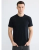 LC WAIKIKI Siyah Regular Fit Basic Tişört