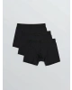 LC WAIKIKI Siyah Standart Kalıp Pamuklu Esnek Erkek Boxer 3lü