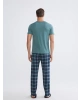 LC WAIKIKI Yeşil Standart Kalıp Erkek Pijama Takımı