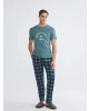 LC WAIKIKI Yeşil Standart Kalıp Erkek Pijama Takımı