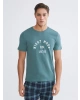 LC WAIKIKI Yeşil Standart Kalıp Erkek Pijama Takımı