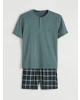 LC WAIKIKI Yeşil Standart Kalıp Erkek Şortlu Pijama Takımı