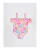 Lcw Baby Askılı Baskılı Kız Bebek Mayo