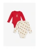 LCW baby  Baskılı Erkek Bebek Çıtçıtlı Body 2li