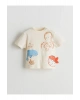 LCW baby Baskılı Erkek Bebek Tişört ve Pantolon 2li