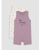 LCW baby Bej Baskılı Erkek Bebek Tulum 2li