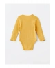LCW baby Bej Baskılı Uzun Kollu Erkek Bebek Çıtçıtlı Body 2li
