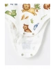 LCW baby Bej Baskılı Uzun Kollu Erkek Bebek Çıtçıtlı Body 2li