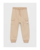 LCW baby Bej Beli Lastikli Basic Erkek Bebek Jogger Eşofman Altı