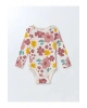 LCW baby Bej Bisiklet Yaka Kız Bebek Çıtçıtlı Body 3lü