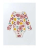 LCW baby Bej Bisiklet Yaka Kız Bebek Çıtçıtlı Body 3lü