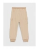 LCW baby Bej Beli Lastikli Basic Erkek Bebek Jogger Eşofman Altı