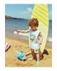 LCW baby Beyaz Bisiklet Yaka Baskılı Erkek Bebek Atlet ve Deniz Şortu 2li Takım