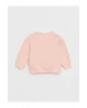 LCW baby Bisiklet Yaka Uzun Kollu Baskılı Kız Bebek Sweatshirt