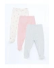 Lcw Baby Ekru Baskılı Beli Lastikli Kız Bebek Pantolon 3lü Daymark