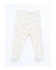 Lcw Baby Ekru Baskılı Beli Lastikli Kız Bebek Pantolon 3lü Daymark