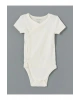 LCW baby Ekru Bisiklet Yaka Kız Bebek Çıtçıtlı Body 2li