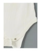 LCW baby Ekru Bisiklet Yaka Kız Bebek Çıtçıtlı Body 2li
