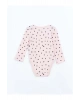 LCW baby Ekru Bisiklet Yaka Kız Bebek Çıtçıtlı Body 3lü