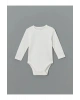LCW baby Ekru Bisiklet Yaka Uzun Kollu Kız Bebek Çıtçıtlı Body 2li