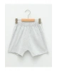 LCW baby gri Beli Lastikli Basic Erkek Bebek Şort