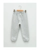 LCW baby Gri Beli Lastikli Basic Kız Bebek Eşofman Alt