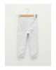 LCW baby Gri Beli Lastikli Basic Kız Bebek Jogger Eşofman Alt
