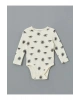 LCW baby Gri Bisiklet Yaka Baskılı Erkek Bebek Çıtçıtlı Body 3lü