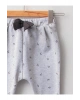 LCW baby Gri Desenli Kız Bebek Pantolon
