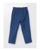 LCW baby Indigo Beli Lastikli Kız Bebek Jean Pantolon