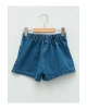 LCW baby Indigo Nakışlı Kız Bebek Jean Şort