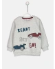 LCW baby Kar Beyazı Melanj Sweatshirt