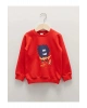 LCW baby Kırmızı Bisiklet Yaka Uzun Kollu Erkek Bebek Sweatshirt 2li