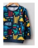 LCW baby Lacivert Bisiklet Yaka Uzun Kol Erkek Bebek Sweatshirt 2li