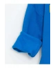 LCW baby Mavi Nostaljik Maymun Baskılı Erkek Çocuk Sweatshirt