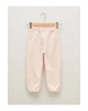 LCW baby Pembe Beli Lastikli Basic Kız Bebek Jogger Eşofman Alt