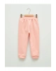 LCW baby Pembe Beli Lastikli Basic Kız Bebek Jogger Eşofman Alt