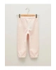 LCW baby Pembe Beli Lastikli Basic Kız Bebek Jogger Eşofman Alt