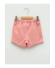 LCW baby Pembe Beli Lastikli Basic Pamuklu Kız Bebek Şort