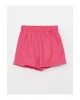 LCW baby Pembe Beli Lastikli Basic Poplin Kız Bebek Şort