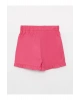 LCW baby Pembe Beli Lastikli Basic Poplin Kız Bebek Şort