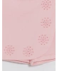 LCW baby Pembe Beli Lastikli Kız Bebek Nakışlı Gabardin Şort