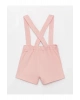 LCW baby Pembe Beli Lastikli Kız Bebek Şort