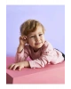 LCW baby Pembe Bisiklet Yaka Uzun Kollu Basic Erkek Bebek Tişört